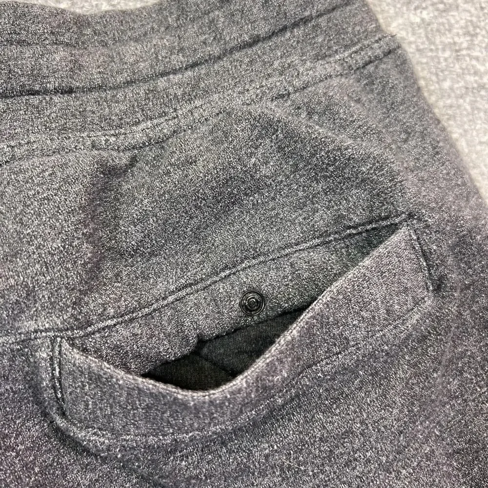 Lululemon Jogger Pants Mens M Gray French Terry Elastic Waist Pockets Athletic
